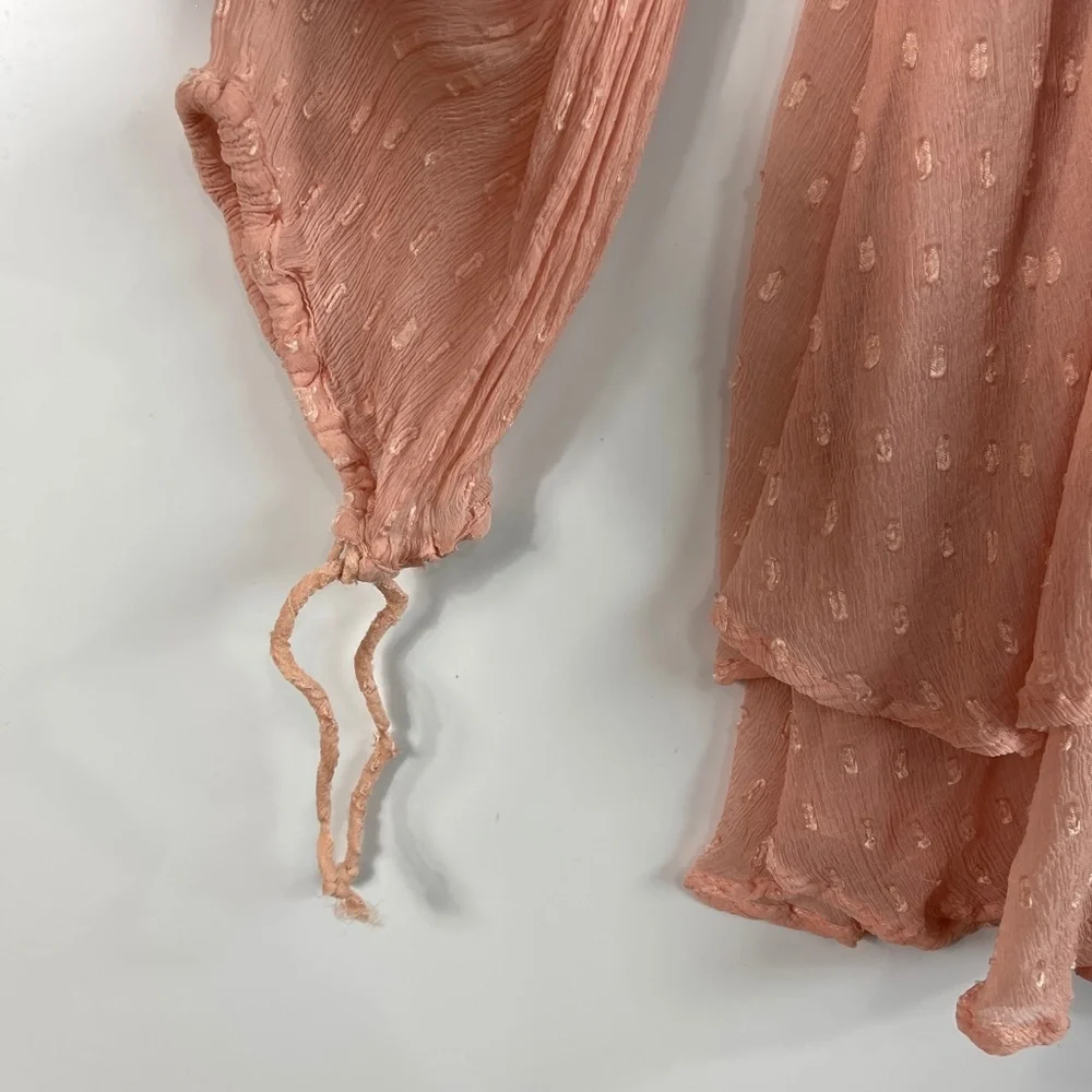 Free People Blush Daliah Swiss Dot‎ Mini Dress